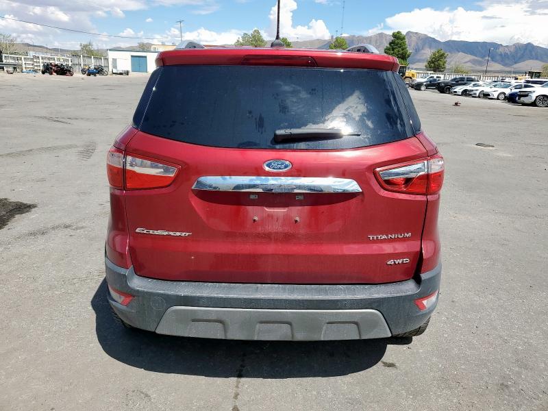 2020 Ford Ecosport VIN MAJ6S3KL5LC376912 COPART salvage auction — FRONT END, Tx - Salvage Vehicle Title, sold $125 on 2026-07-17 (photo 6)