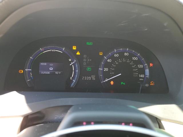 2010 Lexus Hs VIN JTHBB1BAXA2001997 COPART salvage auction — WATER/FLOOD, Ga - Cert Of Title-Flood Salvage, sold $1,400 on 2026-07-30 (photo 9)
