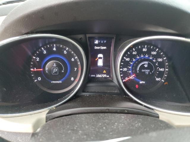2013 Hyundai Santa fe VIN 5XYZU3LA8DG006582 COPART salvage auction — FRONT END, SC - CERT OF TITLE-SALVAGE, sold $750 on 2026-07-20 (photo 9)