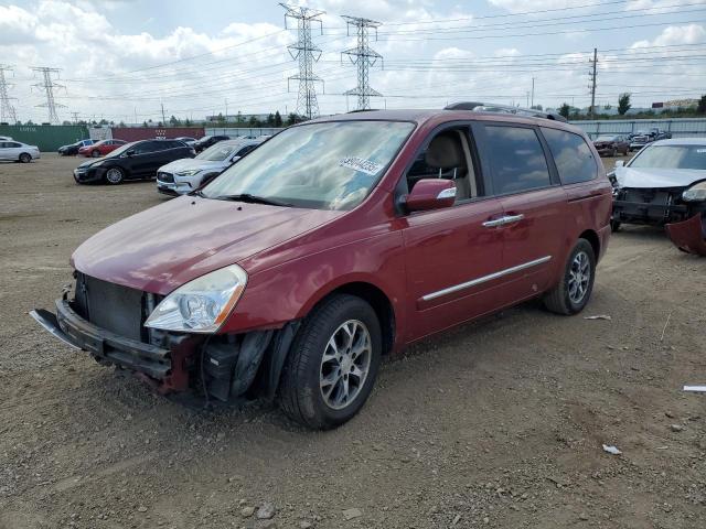 2014 Kia SEDONA VIN KNDMH4C75E6548381 COPART salvage auction — FRONT END, IL - SALVAGE CERTIFICATE, sold $925 on 2026-07-09 (photo 1)