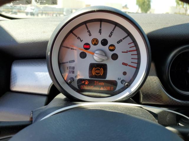 2009 Mini Cooper VIN WMWMM33529TP72409 COPART salvage auction — SIDE, Ca - Non-Repairable Vehicle Cert, sold $375 on 2026-08-03 (photo 9)