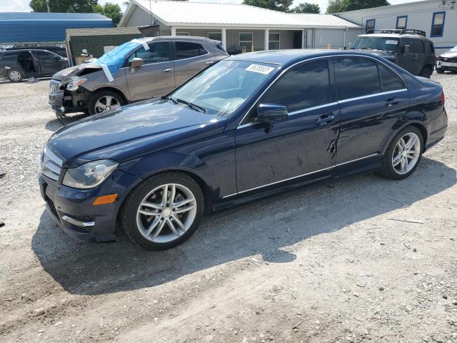 2013 Mercedes-benz C-klasse VIN WDDGF4HB3DR296505 COPART salvage auction — HAIL, Ar - Cert Of Title-Salvage, sold $30 on 2026-08-03 (photo 1)