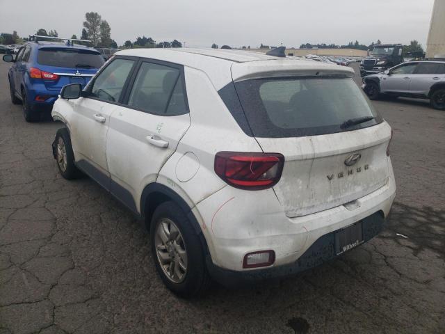2022 Hyundai Venue VIN KMHRB8A38NU147347 COPART salvage auction — Front End, OR - SALVAGE TITLE CERTIFICATE, sold $1,850 on 2025-10-20 (photo 2)