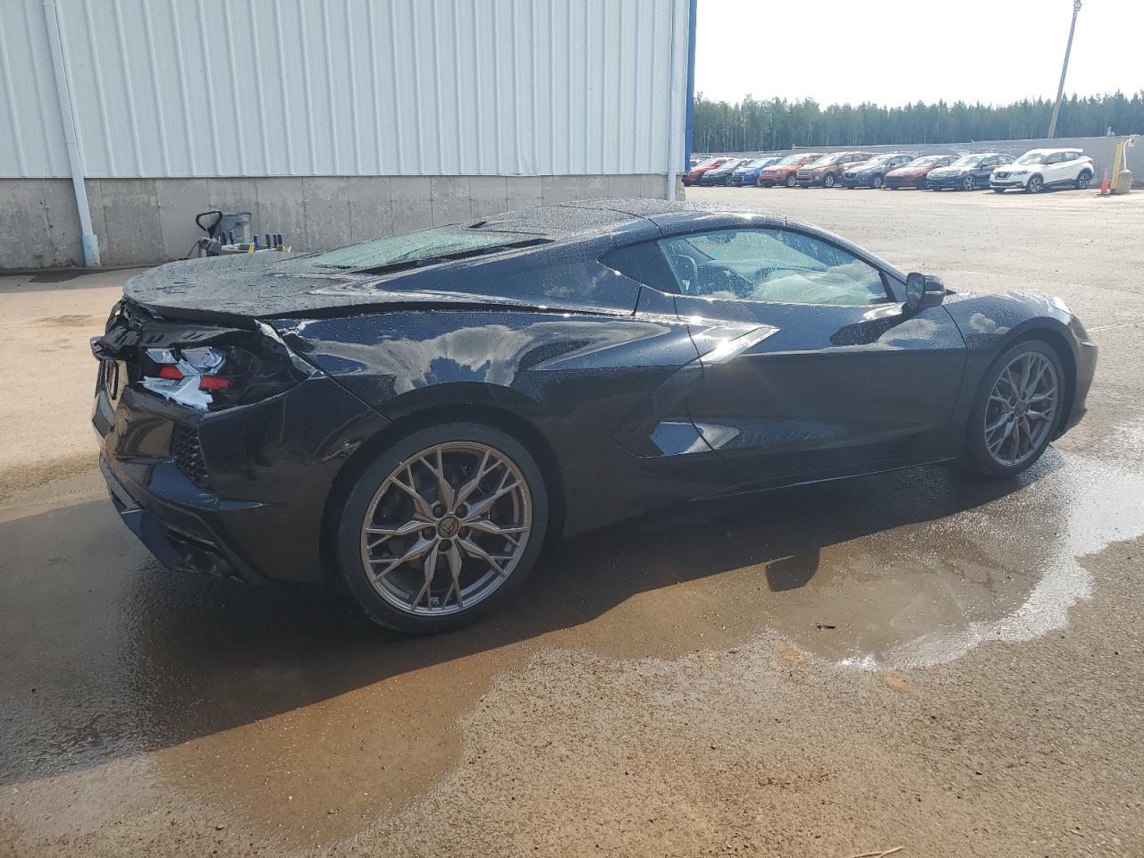 2025 Chevrolet Corvette VIN 1G1YA2D43S5105705 COPART salvage auction — Rear End, Salvage Title, sold $55,000 on 2025-10-16 (photo 3)