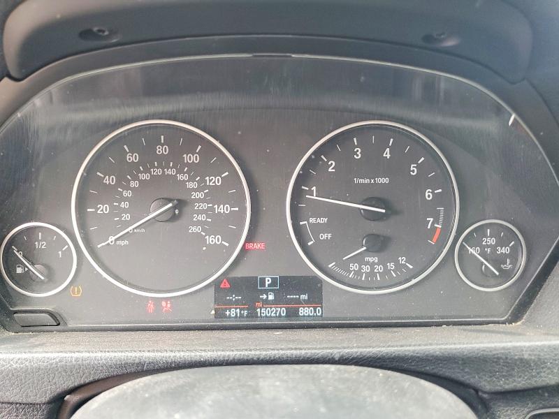 2014 BMW 3er VIN WBA3C1C54EK107126 COPART salvage auction — MINOR DENT/SCRATCHES, Nv - Certificate Of Title, sold $1,200 on 2026-08-20 (photo 9)