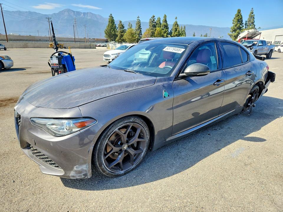 2019 Alfa romeo Giulia VIN ZARFAMANXK7620816 COPART salvage auction — REAR END, Salvage Title, sold $2,600 on 2026-09-24 (photo 1)