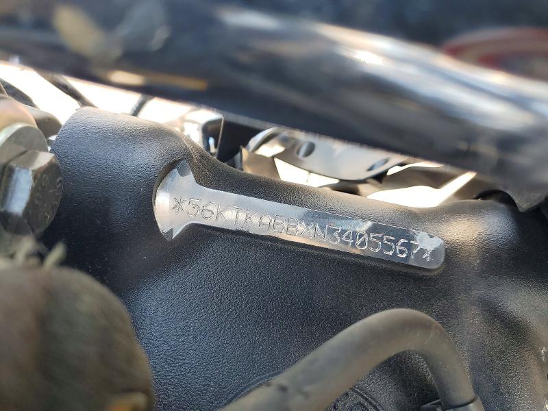 2022 Indian motorcycle co. Roadmaster VIN 56KTKABBXN3405567 COPART salvage auction — ROLLOVER, ID - SALVAGE CERTIFICATE OF TITLE, sold $225 on 2026-09-10 (photo 9)