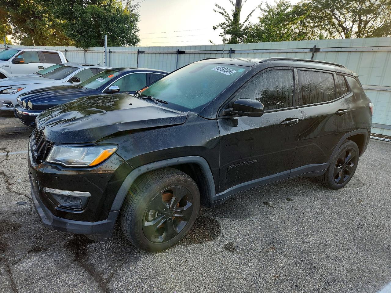 2018 Jeep Compass VIN 3C4NJCBB2JT461319 COPART salvage auction — Front End, St - Salvage Title, sold $1,800 on 2026-09-23 (photo 1)