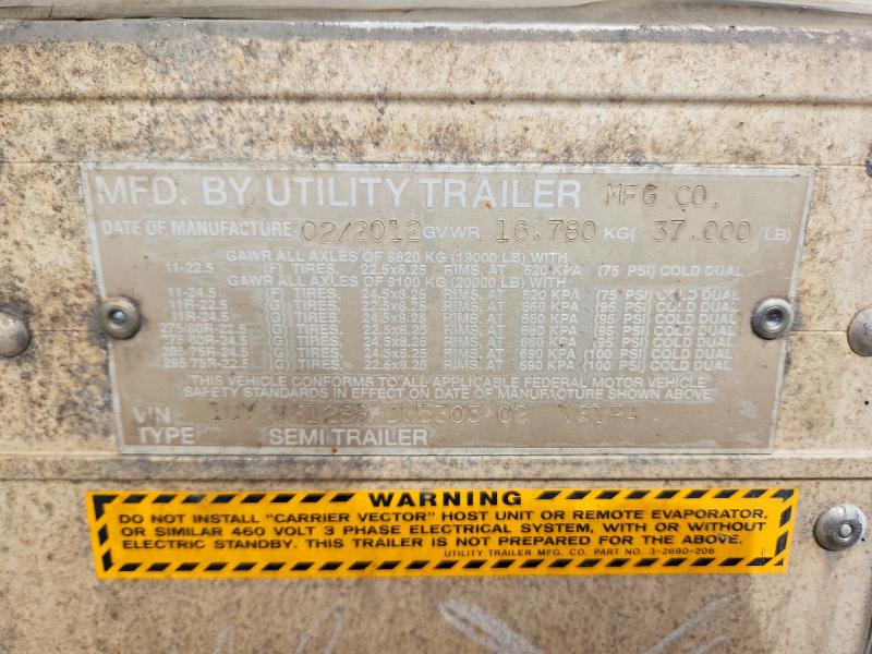 2013 Utility trailer VIN 1UYVS1288DU530502 COPART salvage auction — MINOR DENT/SCRATCHES, IL - DIS/DLR/EXP ONLY CLEAN TITLE (P), sold $750 on 2026-09-08 (photo 9)