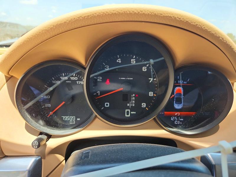 2013 Porsche Boxster VIN WP0CA2A84DS114717 COPART salvage auction — FRONT END, FL - CERT OF TITLE SLVG REBUILDABLE, sold $12,400 on 2026-09-04 (photo 9)