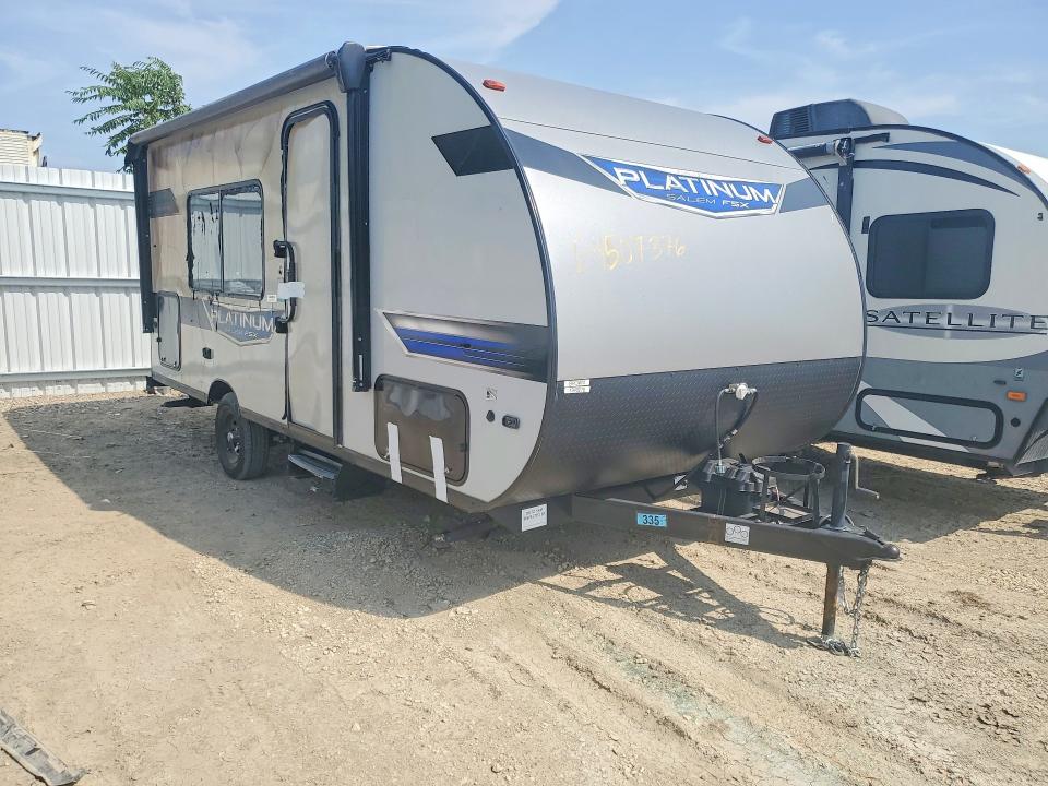 2022 Foresriver VIN 4X4TSM714NY010420 COPART salvage auction — BURN, KS - CERT OF TITLE-SALVAGE, sold $625 on 2026-09-04 (photo 4)