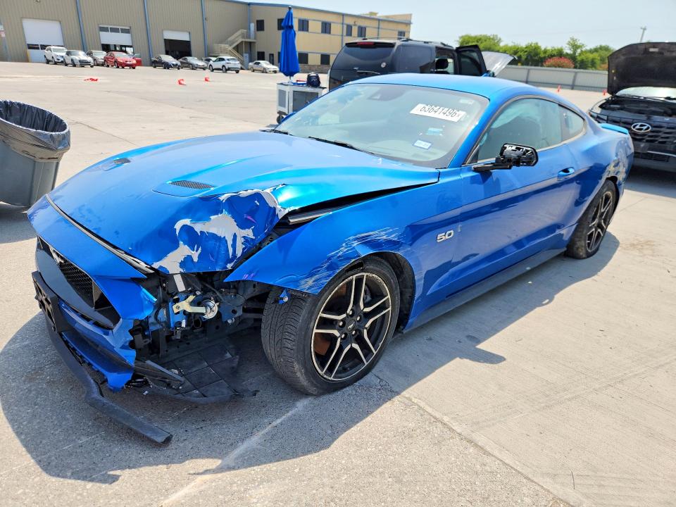2021 Ford Mustang VIN 1FA6P8CF0M5153769 — COPART salvage auction photo