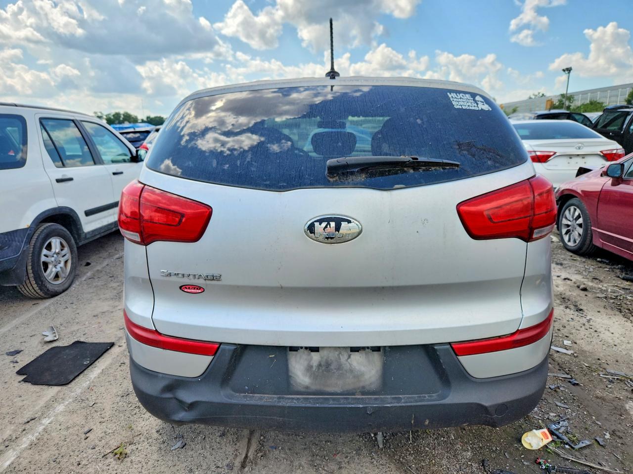 2014 Kia Sportage VIN KNDPB3AC2E7557090 COPART salvage auction — Normal Wear, Ct - Clean Title, sold $1,100 on 2026-09-21 (photo 6)