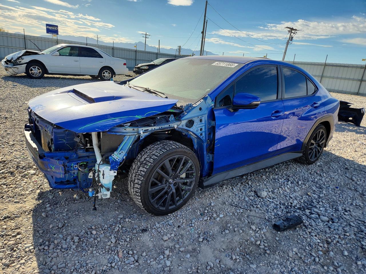 2022 Subaru WRX VIN JF1VBAN67N8007318 — COPART salvage auction photo