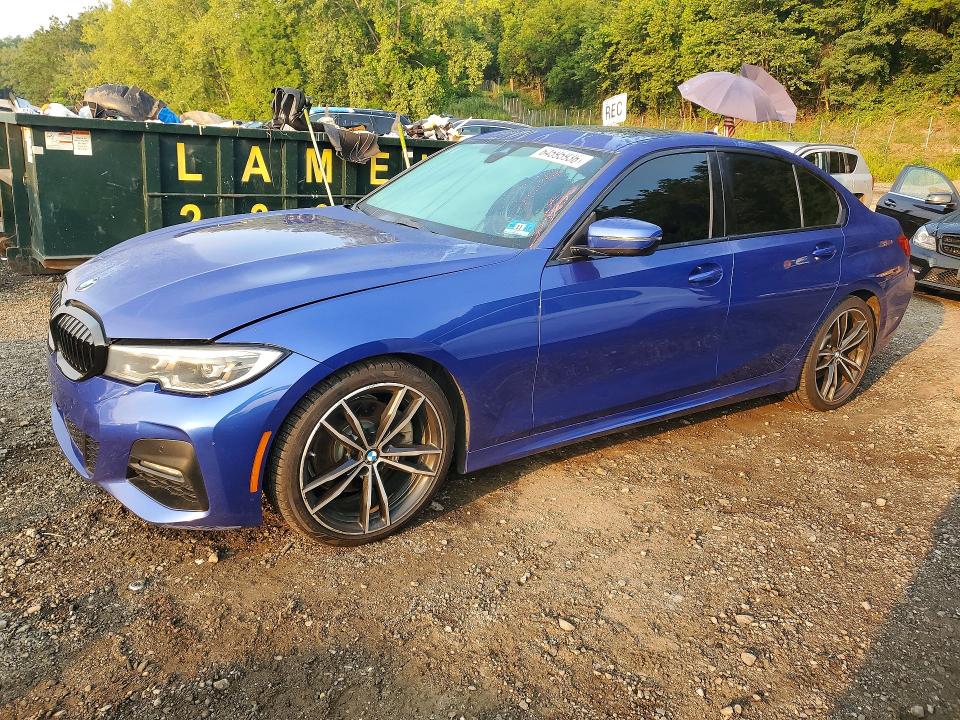 2020 BMW 3 series VIN 3MW5R1J07L8B18862 — COPART salvage auction photo