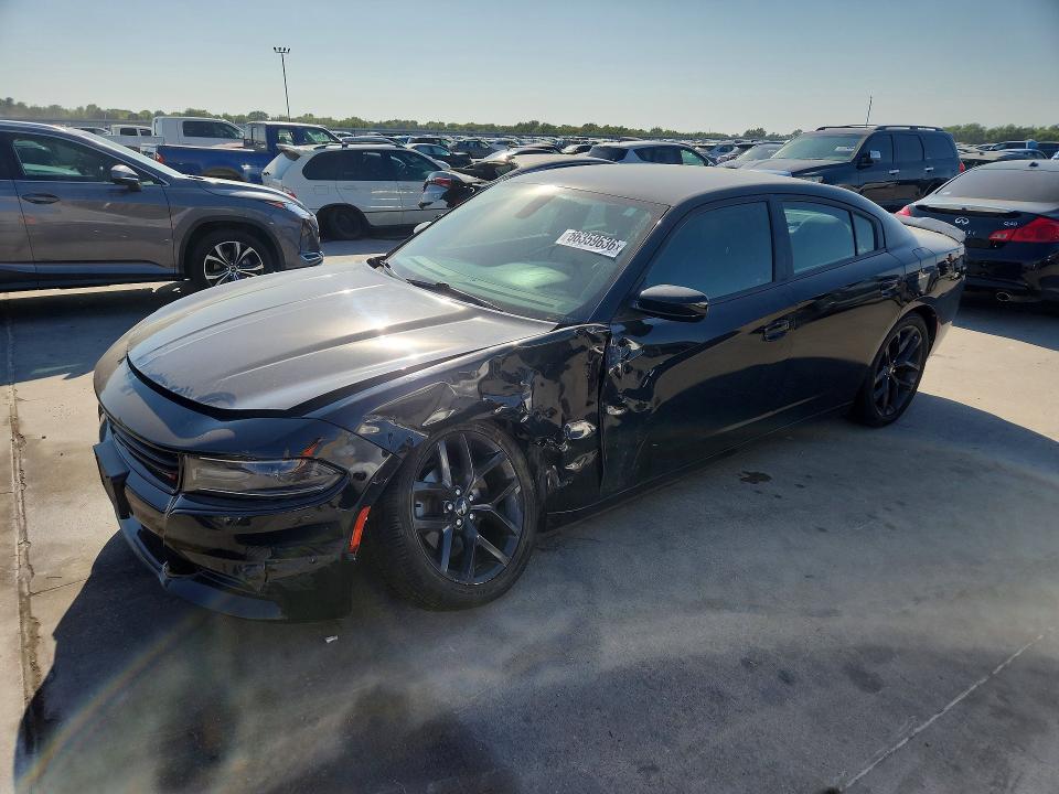 2019 Dodge Charger VIN 2C3CDXBG4KH572387 COPART salvage auction — FRONT END, Tx - Salvage Vehicle Title, sold $2,950 on 2026-09-11 (photo 1)