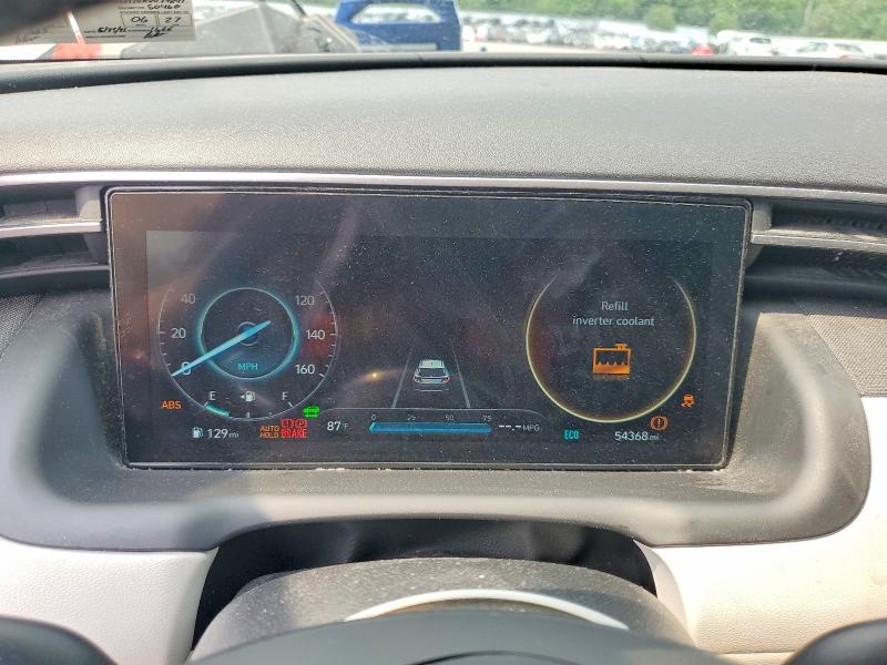 2022 Hyundai Tucson VIN KM8JECA10NU029847 COPART salvage auction — FRONT END, Salvage Title, sold $11,000 on 2026-08-25 (photo 9)