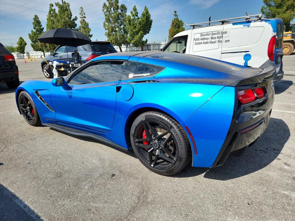 2014 Chevrolet Corvette VIN 1G1YF2D74E5124909 COPART salvage auction — MINOR DENT/SCRATCHES, Ca - Dis/Dlr/Exp Only Clean Title (P), sold $23,000 on 2026-10-15 (photo 2)