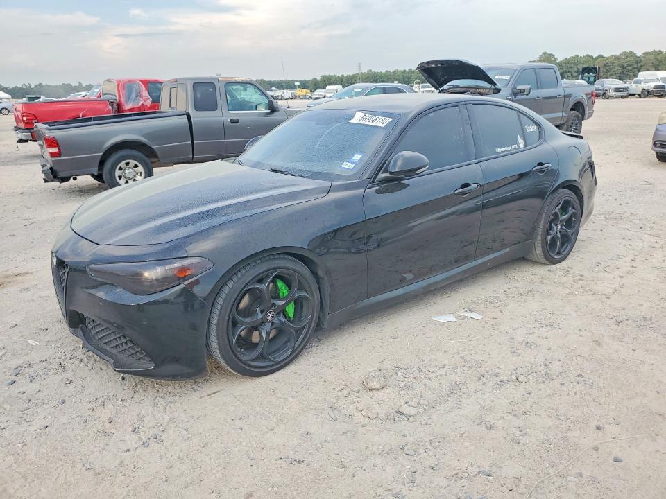 2018 Alfa romeo Giulia VIN ZARFAECN7J7566988 COPART salvage auction — REAR END, TX, sold $4,300 on 2026-10-02 (photo 1)