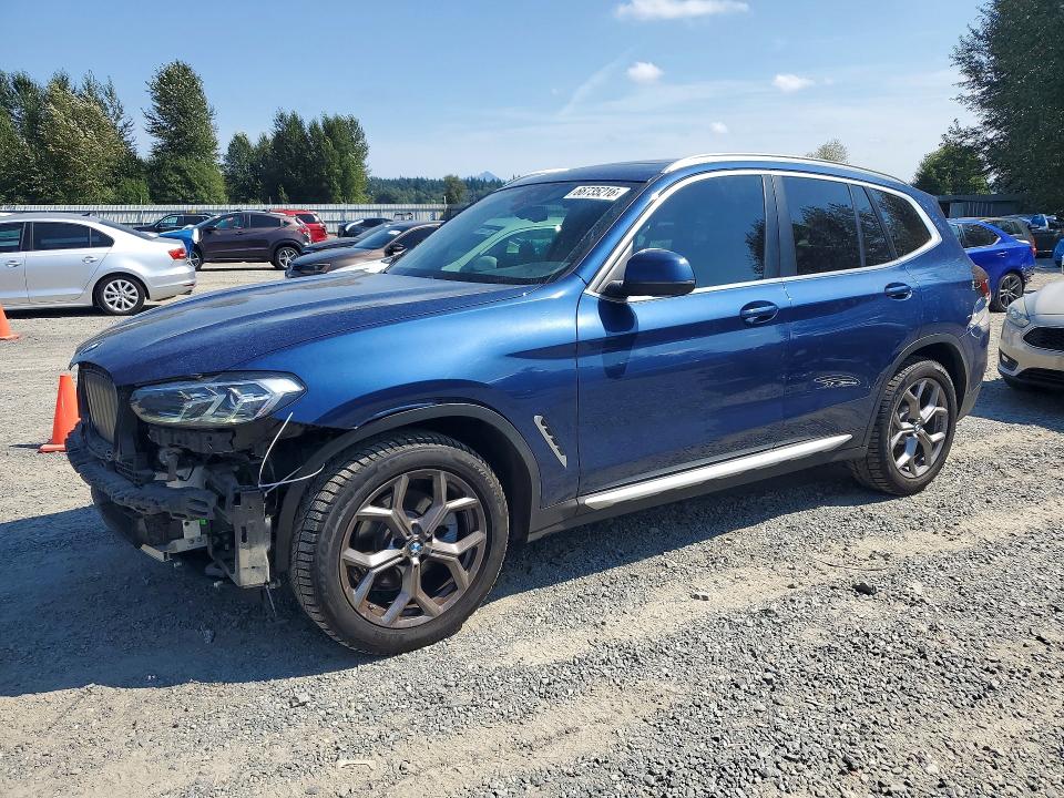 2023 BMW X3 VIN 5UX53DP08P9P34299 — COPART salvage auction photo