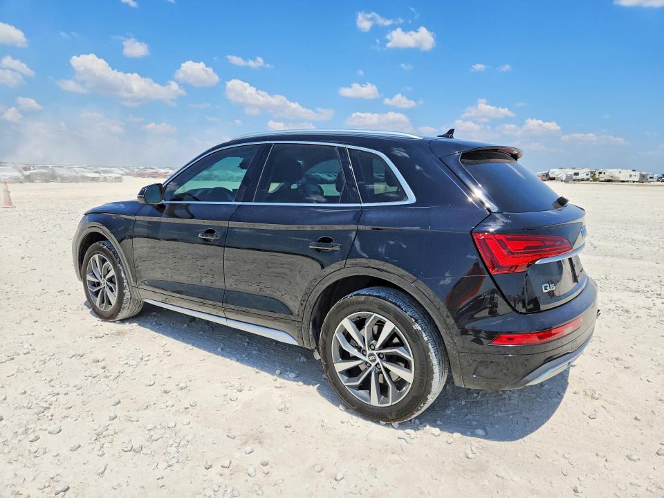 2021 Audi Q5 VIN WA1BAAFY2M2035653 COPART salvage auction — REAR END, TX - SALVAGE VEHICLE TITLE, sold $12,300 on 2026-08-20 (photo 2)