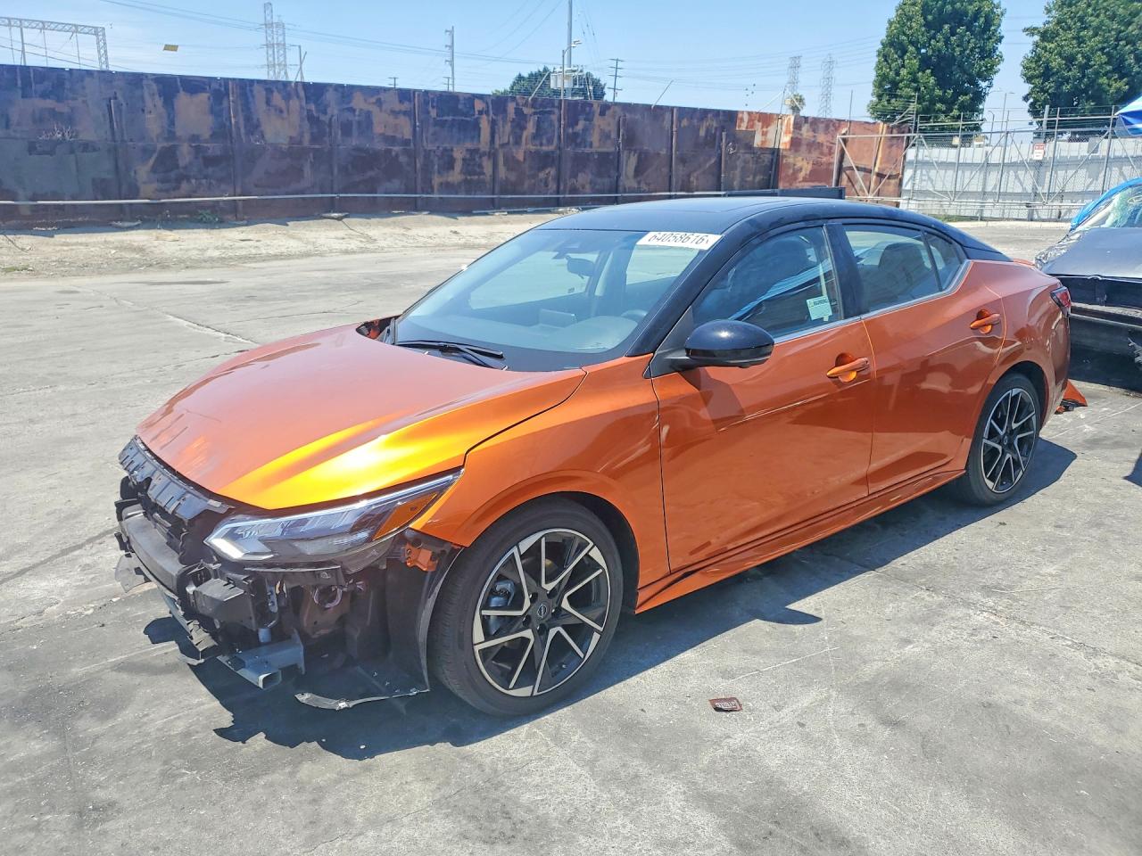 2025 Nissan Sentra VIN 3N1AB8DV8SY368568 — COPART salvage auction photo