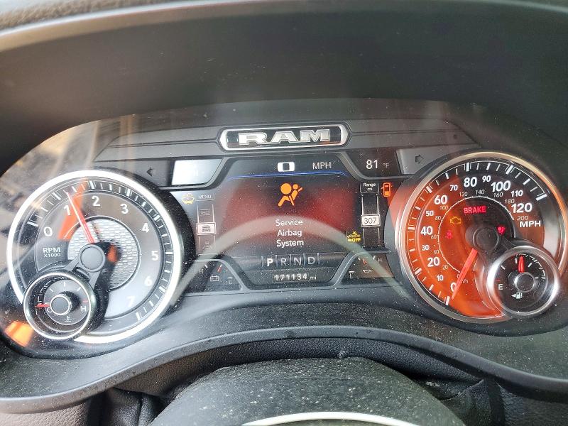 2020 Ram 1500 VIN 1C6SRFJT0LN107316 COPART salvage auction — FRONT END, Va - Cert Of Title - Salvage, sold $9,300 on 2026-09-02 (photo 9)