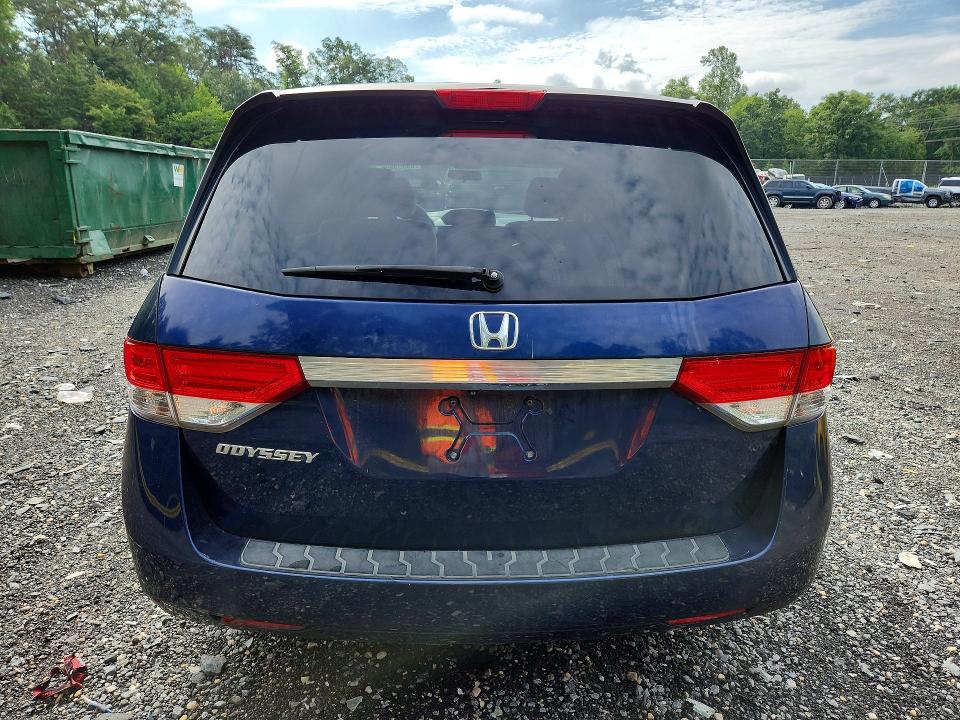 2014 Honda Odyssey VIN 5FNRL5H41EB077634 COPART salvage auction — FRONT END, MD - CERT OF SALVAGE > 75% DAMAGE, sold $225 on 2026-09-04 (photo 6)