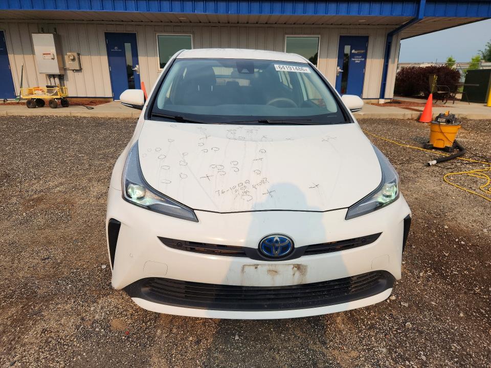 2021 Toyota Prius VIN JTDKAMFU3M3140393 COPART salvage auction — HAIL, Wi - Cert Of Title-Claim Paid, sold $9,000 on 2026-08-18 (photo 5)