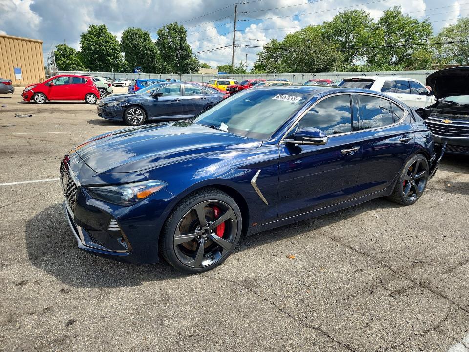 2019 Genesis G70 VIN KMTG34LE7KU034762 — COPART salvage auction photo