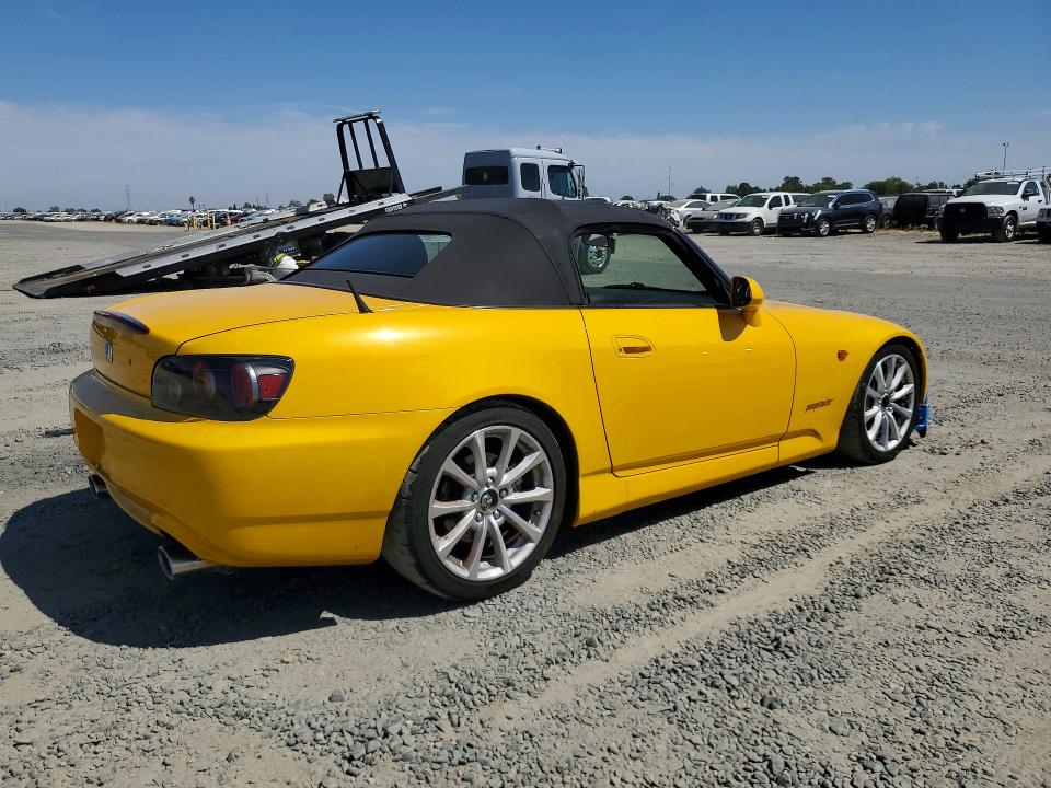 2007 Honda S2000 VIN JHMAP21447S001095 COPART salvage auction — FRONT END, CA - SALVAGE CERTIFICATE, sold $18,900 on 2026-08-27 (photo 3)