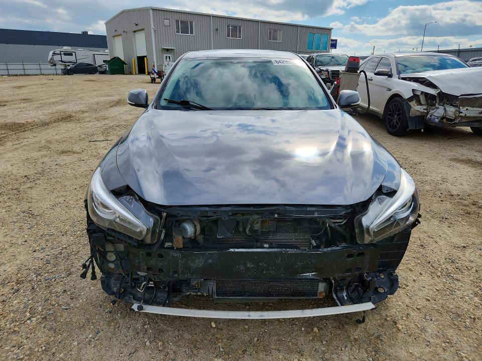 2016 Infiniti Q50 VIN JN1FV7AR5GM450363 COPART salvage auction — FRONT END, Ab - Bos - Active, sold $7,700 on 2026-08-20 (photo 5)