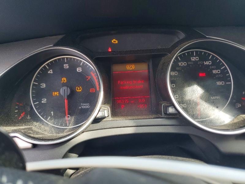 2011 Audi A5 VIN WAUCFAFR2BA021238 COPART salvage auction — WATER/FLOOD, MA - CERT OF TITLE-RECONSTRCTD FLD, sold $400 on 2026-08-14 (photo 9)