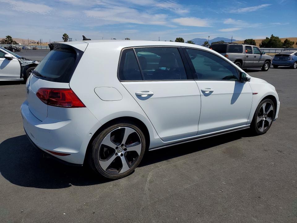 2017 Volkswagen Gti VIN 3VW447AU8HM030269 COPART salvage auction — MINOR DENT/SCRATCHES, Salvage Title, sold $7,100 on 2026-08-19 (photo 3)