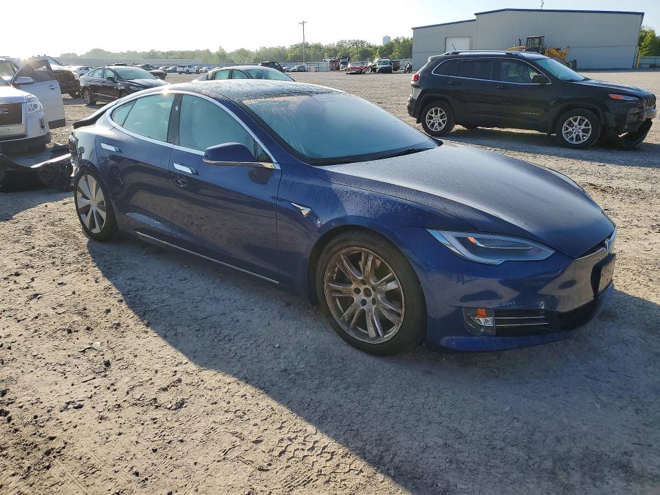 2020 Tesla Model s VIN 5YJSA1E27LF390333 COPART salvage auction — REAR END, Ny - Mv-907A Salvage Certificate, sold $8,800 on 2026-08-31 (photo 4)