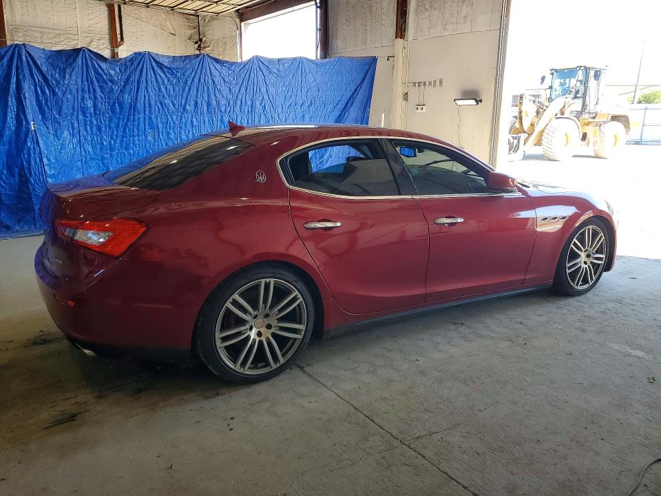 2015 Maserati Ghibli VIN ZAM57RTA0F1146200 COPART salvage auction — NORMAL WEAR, Tx - Certificate Of Title, sold $3,450 on 2026-08-17 (photo 3)