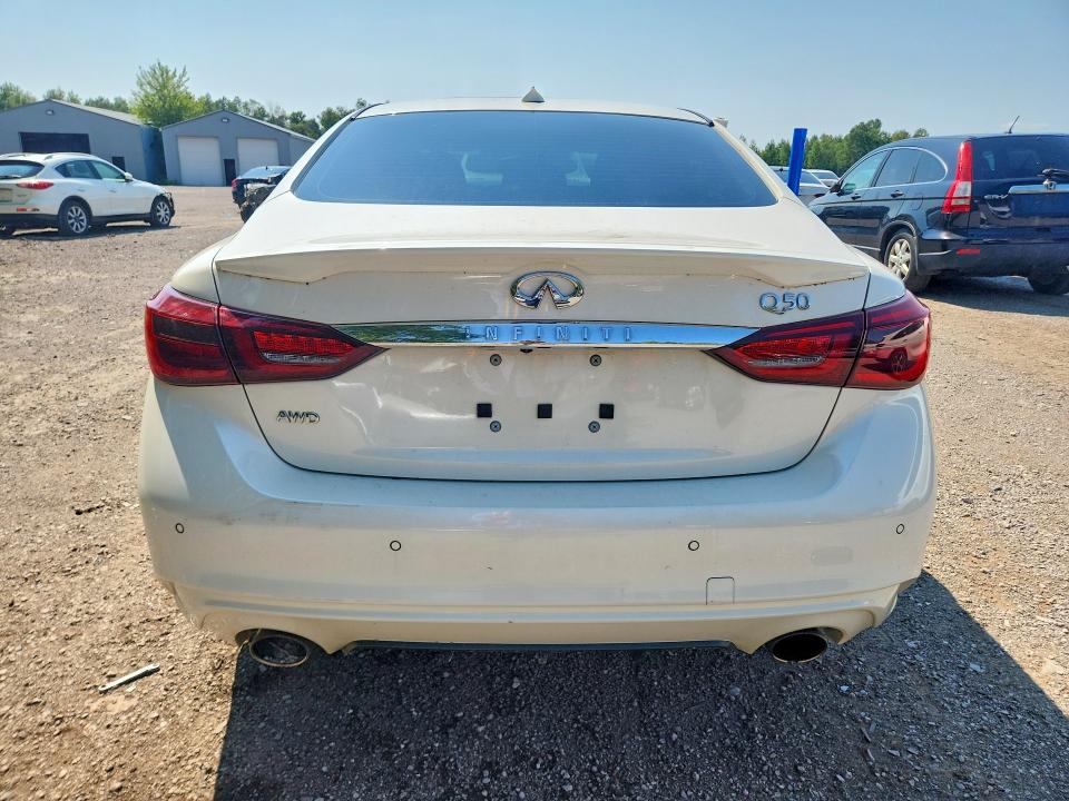 2021 Infiniti Q50 VIN JN1EV7BRXMM754052 COPART salvage auction — NORMAL WEAR, ON - PERMIT NO BRAND - UNFIT, sold $10,100 on 2026-08-25 (photo 6)