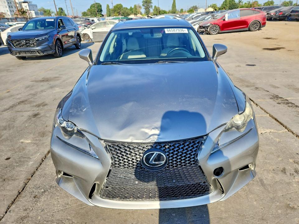 2014 Lexus Is VIN JTHBE1D28E5004267 COPART salvage auction — FRONT END, Ca - Salvage Certificate, sold $4,950 on 2026-09-14 (photo 5)