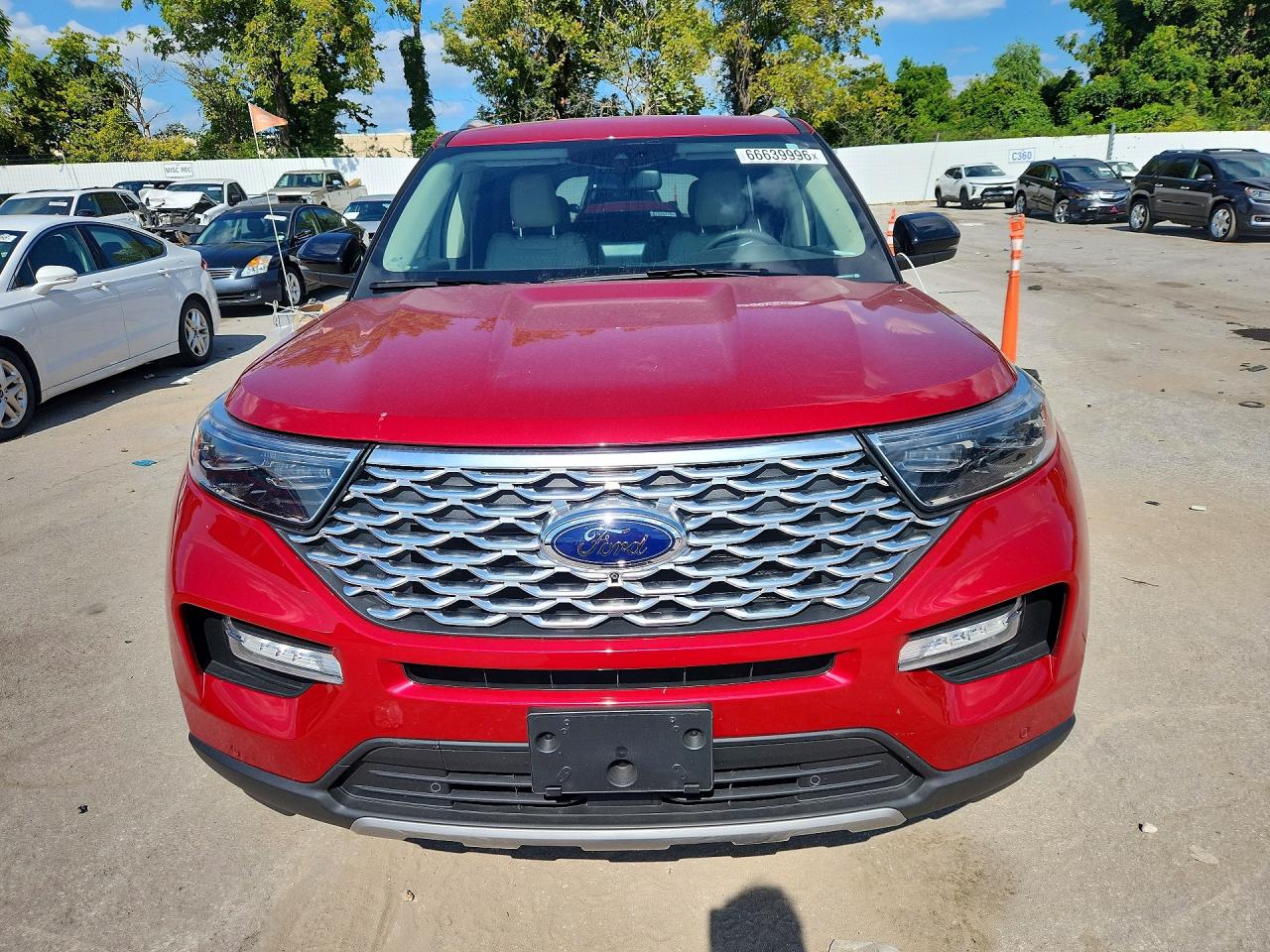 2021 Ford Explorer VIN 1FM5K8HC7MGA33342 COPART salvage auction — Rear End, Sc - Salvage Title, sold $11,000 on 2026-10-09 (photo 5)