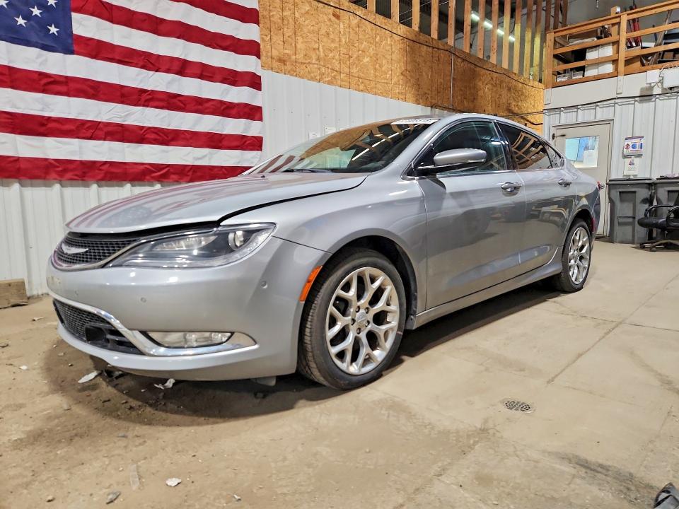 2015 Chrysler 200 VIN 1C3CCCEG7FN610540 COPART salvage auction — FRONT END, AK - CERTIFICATE OF VEHICLE TITLE, sold $1,100 on 2026-09-01 (photo 1)