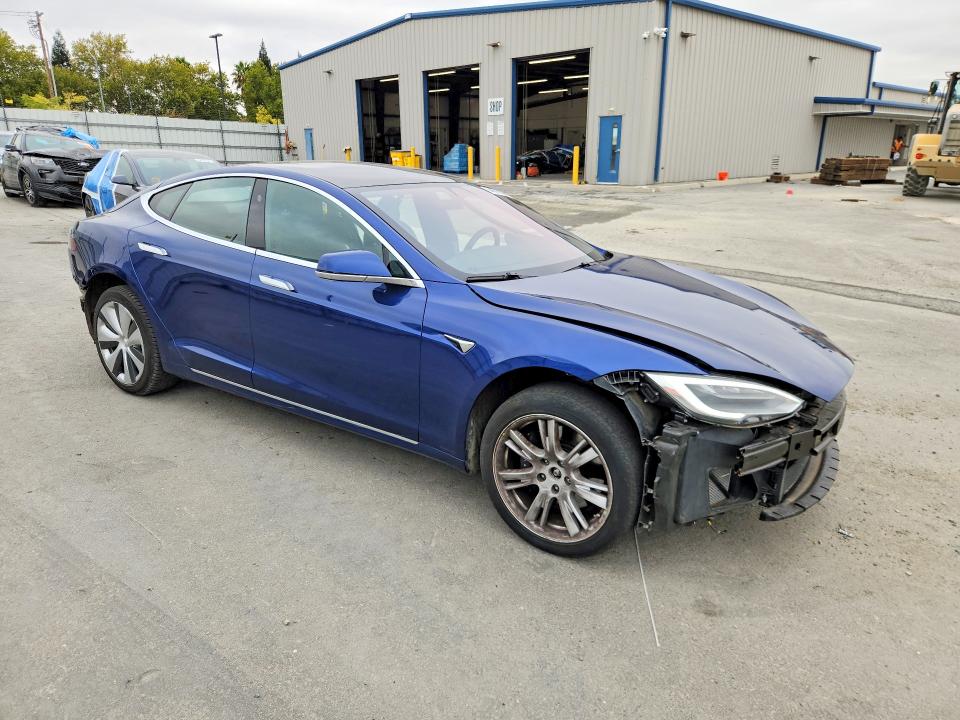 2021 Tesla Model s VIN 5YJSA1E24MF427288 COPART salvage auction — SIDE, Ca - Salvage Certificate, sold $10,200 on 2026-09-01 (photo 4)