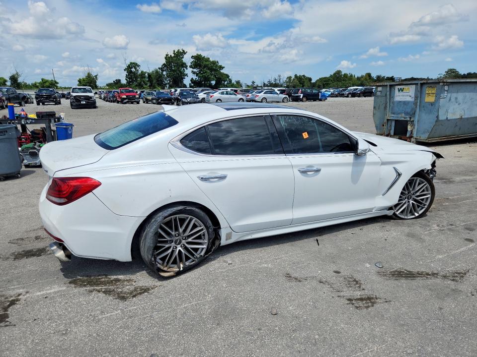 2021 Genesis G70 VIN KMTG34LA3MU067208 COPART salvage auction — FRONT END, FL - CERTIFICATE OF TITLE, sold $6,100 on 2026-09-24 (photo 3)