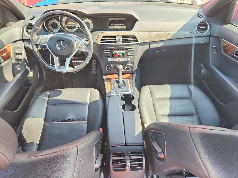 2013 Mercedes-benz C-klasse VIN WDDGF4HB5DA790850 COPART salvage auction — VANDALISM, OH - CERT OF TITLE-REBUILT SALVAGE, sold $550 on 2026-08-21 (photo 8)
