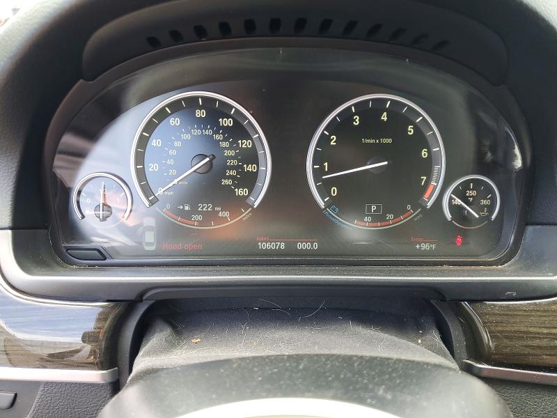 2014 BMW 5 series VIN WBA5B1C52ED478589 COPART salvage auction — REAR END, CA - SALVAGE CERTIFICATE, sold $3,650 on 2026-08-17 (photo 9)