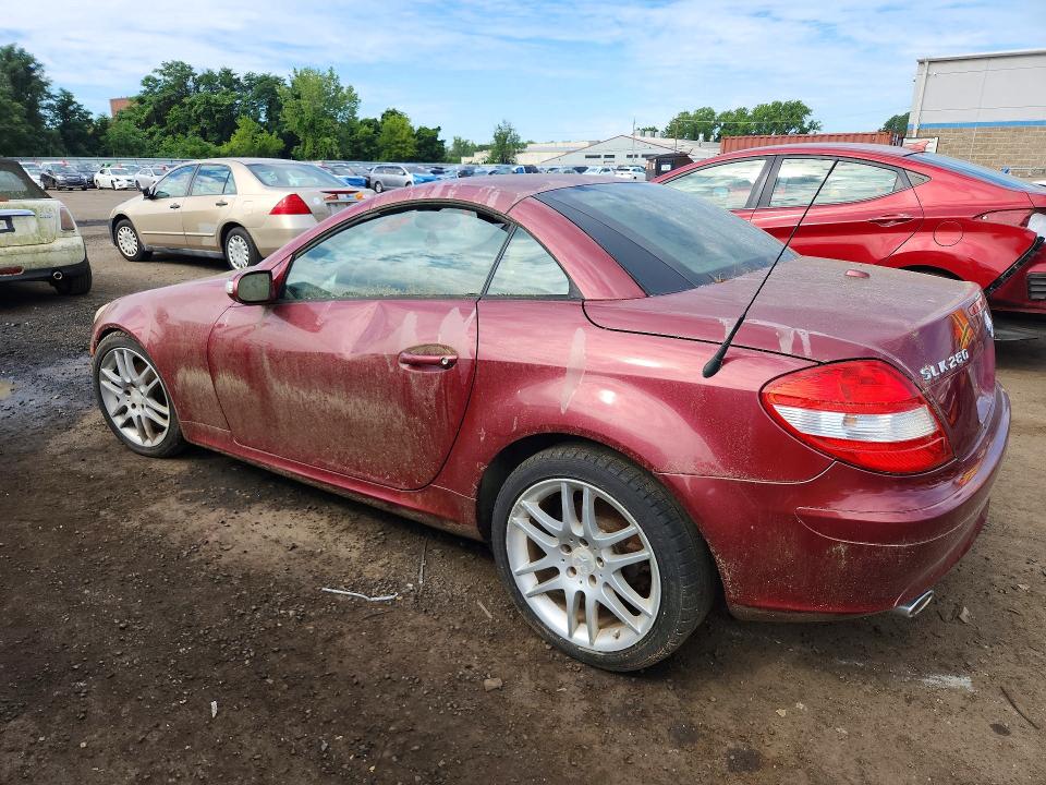2008 Mercedes-benz Slk-class VIN WDBWK54F58F187369 COPART salvage auction — FRONT END, CT - CERTIFICATE OF TITLE, sold $475 on 2026-08-11 (photo 2)