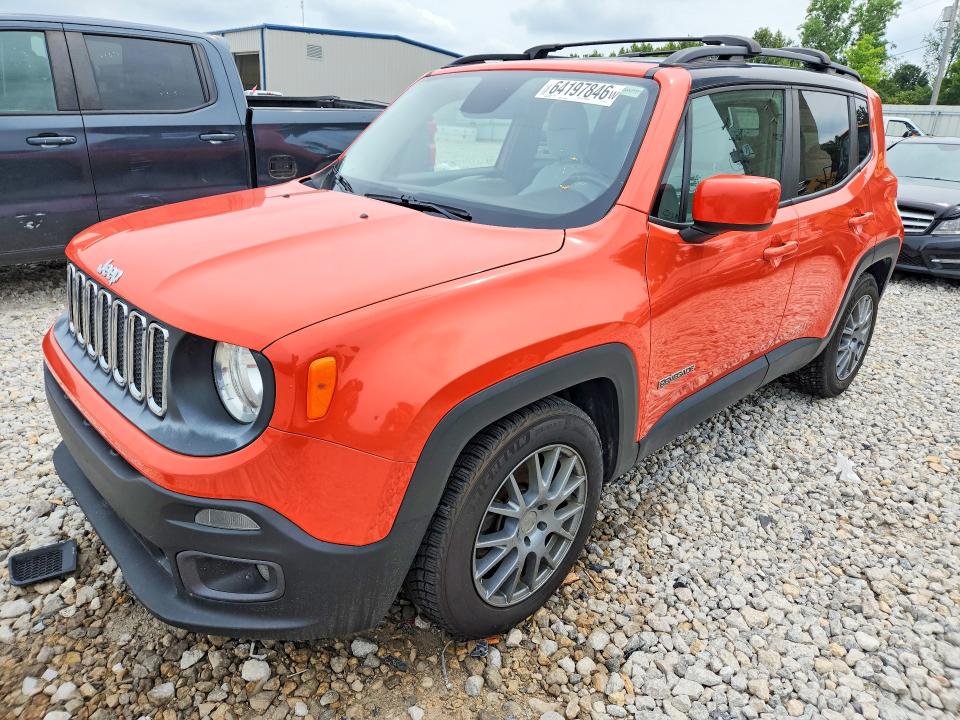 2015 Jeep Renegade VIN ZACCJABT0FPB46912 COPART salvage auction — REAR END, Salvage Title, sold $1,400 on 2026-08-13 (photo 1)