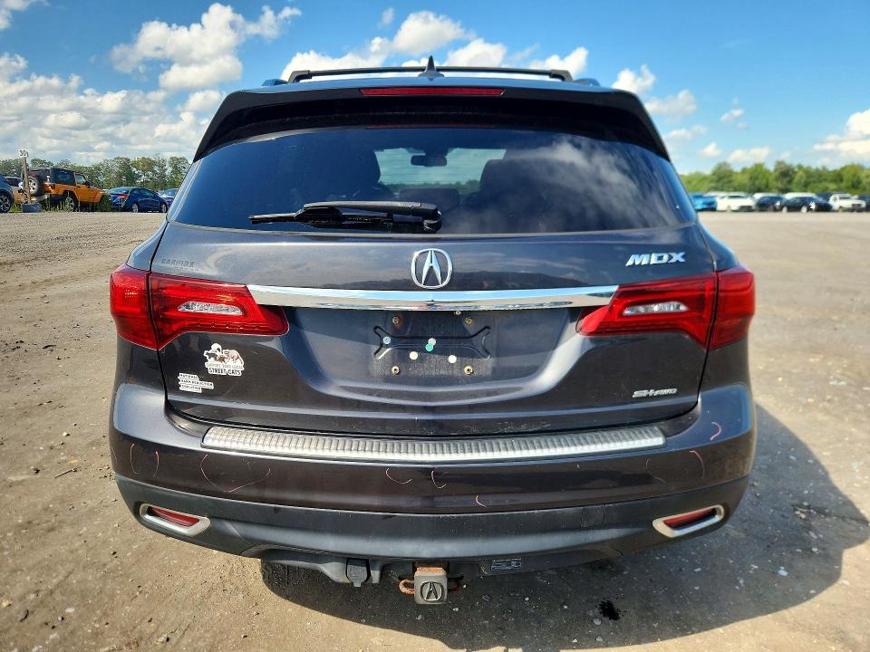 2015 Acura Mdx VIN 5FRYD4H48FB024867 COPART salvage auction — FRONT END, Va - Cert Of Title - Salvage, sold $3,300 on 2026-09-09 (photo 6)