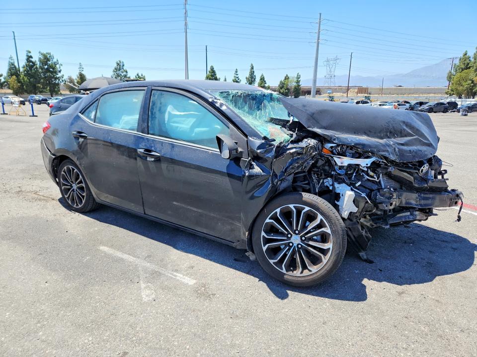 2016 Toyota Corolla VIN 5YFBURHE6GP530717 COPART salvage auction — FRONT END, Ca - Salvage Certificate, sold $150 on 2026-08-13 (photo 4)