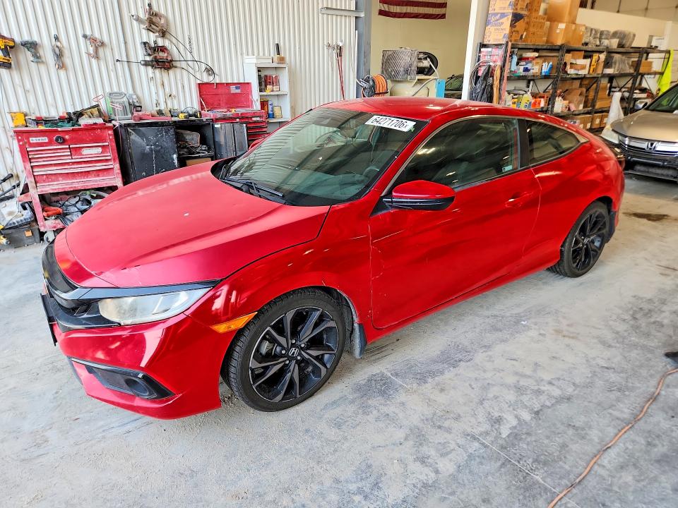 2020 Honda Civic VIN 2HGFC4A80LH301687 — COPART salvage auction photo