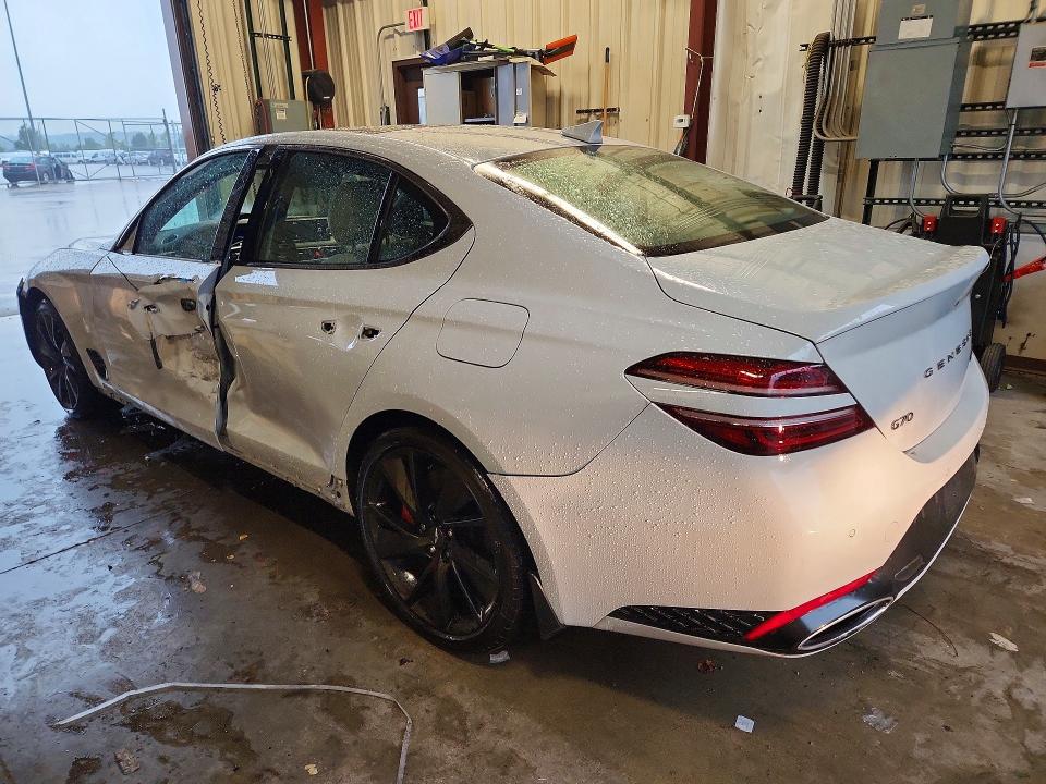 2023 Genesis G70 VIN KMTG54TE5PU109377 COPART salvage auction — SIDE, Salvage Title, sold $15,200 on 2026-08-28 (photo 2)